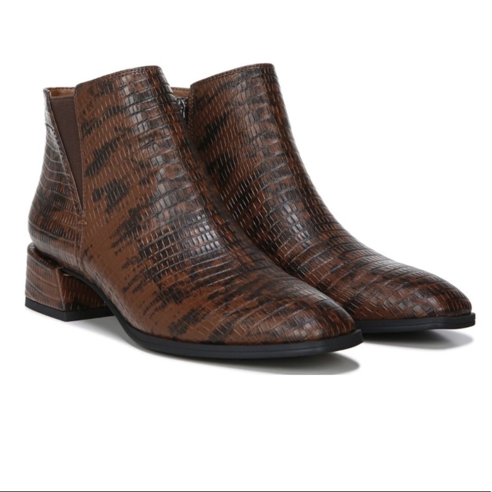 NEW Franco Sarto Franco Nico Block Heel Bootie - Espresso - Size 6.5